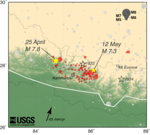Map of gorkha earthquake
